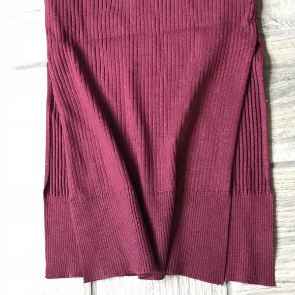 Cutout dress with slits burgundy ❤️ - Picture 7 of 7